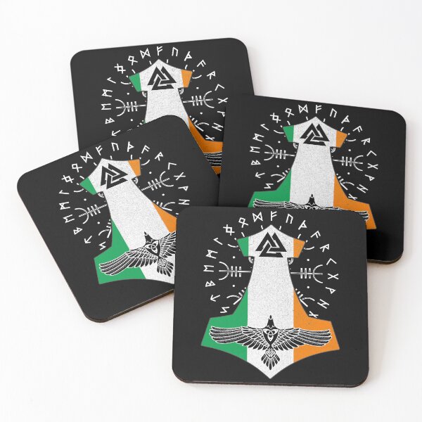 Item preview, Viking Irish Flag Viking Thor Runes Irish Vikings designed and sold by Bommer20.