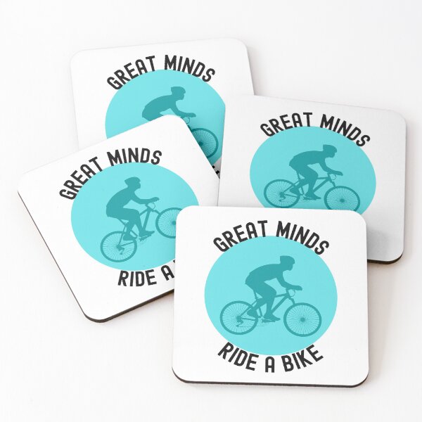 Item preview, Great Minds Ride A Bike - Blue Sticker designed and sold by andrei49387.