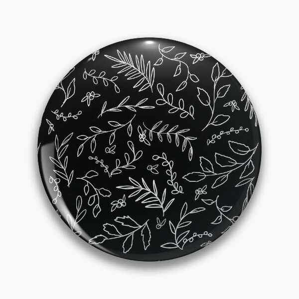 Item preview, Black and white. Leaves, branches and berries patterndesign. Floral designed and sold by IriArt-Designs.