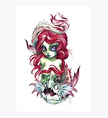 mermaid girl from mars Photographic Print