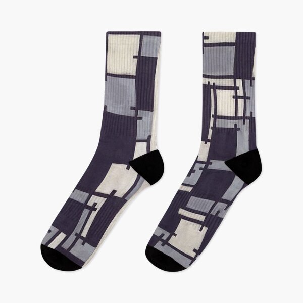Item preview, Abstract grey grid- composition by Theo Van Doesburg designed and sold by Byfab.