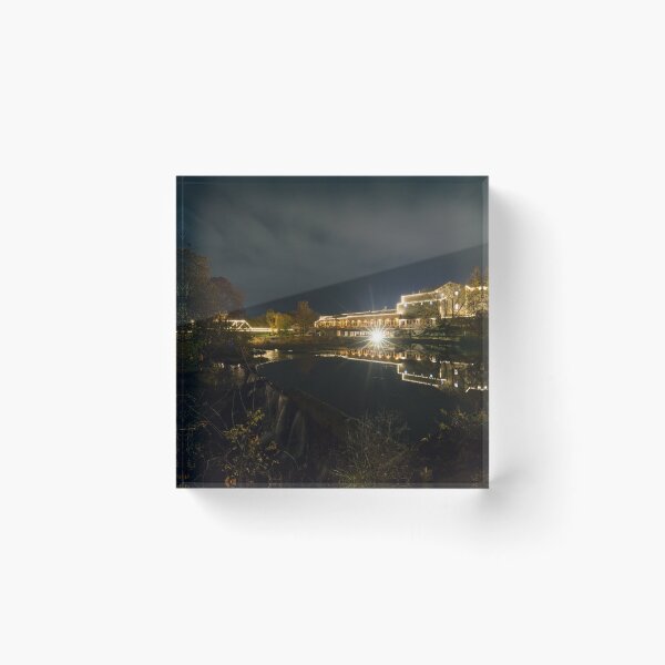 Item preview, Back Of Restored Ozark Mill At Night designed and sold by mljdwhite.