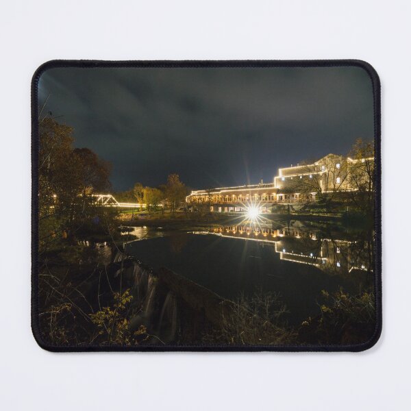 Item preview, Back Of Restored Ozark Mill At Night designed and sold by mljdwhite.