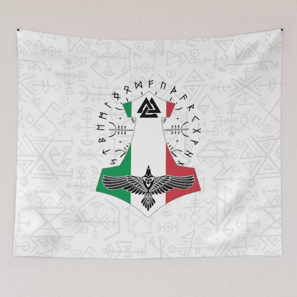 Item preview, Viking Italian Flag Vikings Thor Runes Italian Vikings designed and sold by Bommer20.