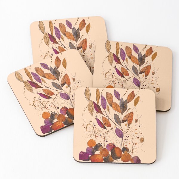 Item preview, Rocks and Leaves on Cream designed and sold by Debrafarrellart.