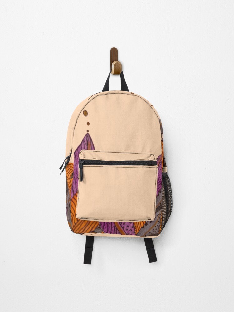 Thumbnail 1 of 3, Backpack, Leaves No Rocks designed and sold by Debrafarrellart.