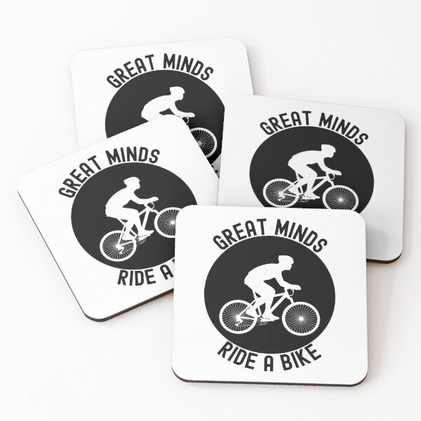 Item preview, Great Minds Ride A Bike - Black Sticker designed and sold by andrei49387.