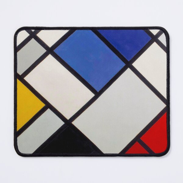 Item preview, Abstract colored grid- composition by Theo Van Doesburg designed and sold by Byfab.
