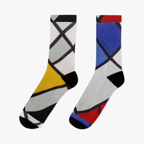 Item preview, Abstract colored grid- composition by Theo Van Doesburg designed and sold by Byfab.