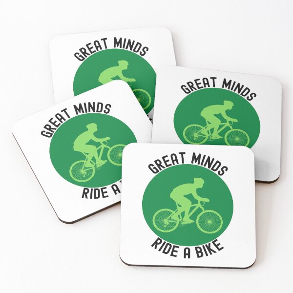Item preview, Great Minds Ride A Bike - Black and Green Sticker designed and sold by andrei49387.