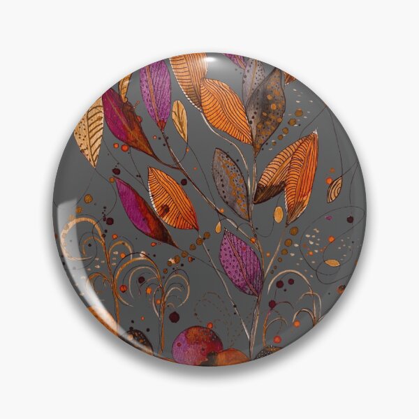 Item preview, Rocks and Leaves on Grey designed and sold by Debrafarrellart.
