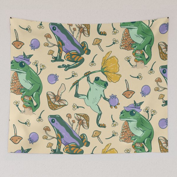 Item preview, Frogs mushrooms designed and sold by DerSenat.