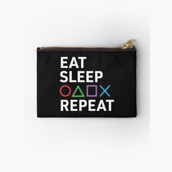 Item preview, Eat, Sleep, Game, Repeat (Black) designed and sold by Avesix-.