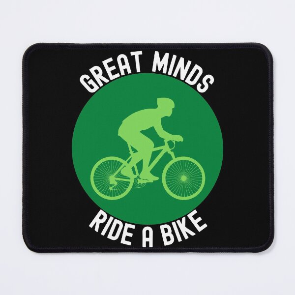 Item preview, Great Minds Ride A Bike - White and Green Sticker designed and sold by andrei49387.
