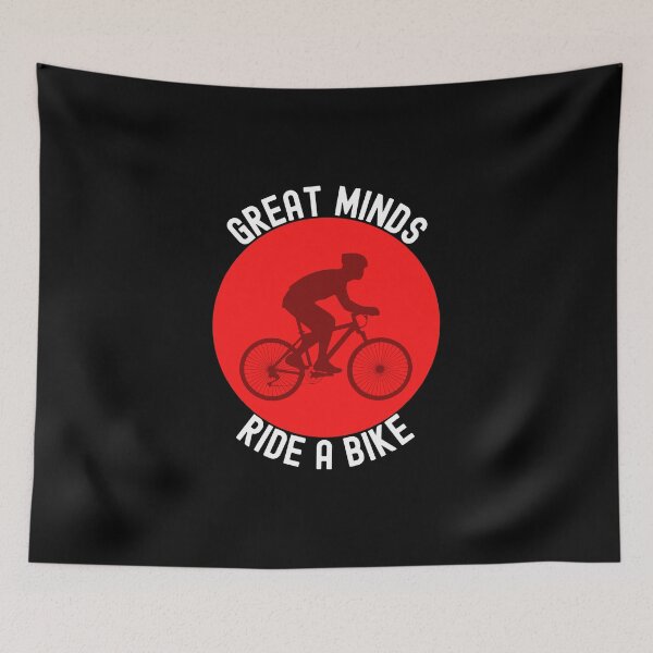 Item preview, Copy of Great Minds Ride A Bike - White and Red Sticker designed and sold by andrei49387.