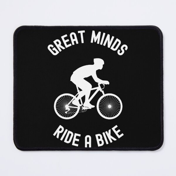 Item preview, Great Minds Ride A Bike - White and Black Sticker designed and sold by andrei49387.