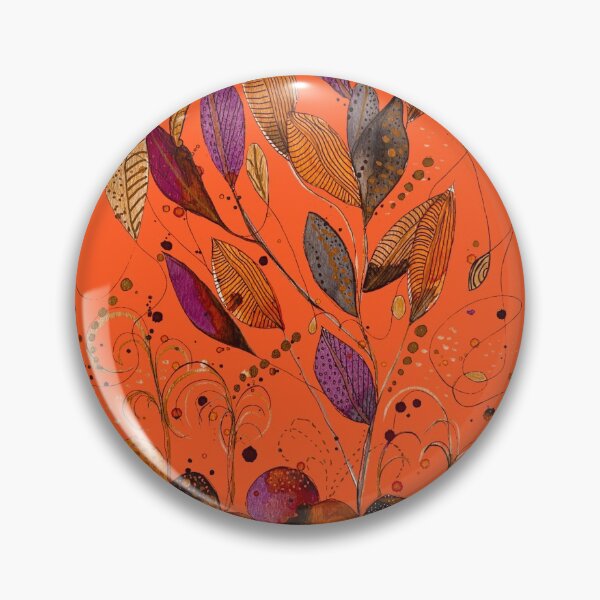 Item preview, Rocks and Leaves on Orange designed and sold by Debrafarrellart.
