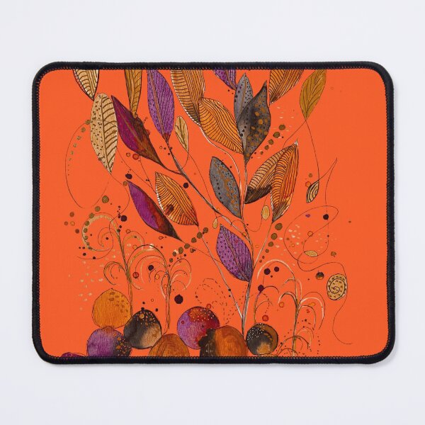 Item preview, Rocks and Leaves on Orange designed and sold by Debrafarrellart.
