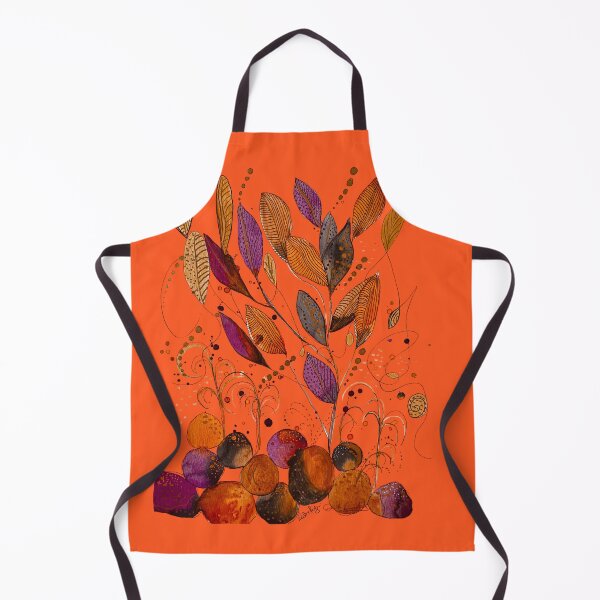Item preview, Rocks and Leaves on Orange designed and sold by Debrafarrellart.