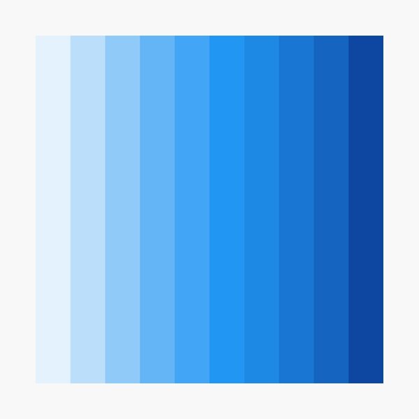 Shades of Sky Blue Color Palette