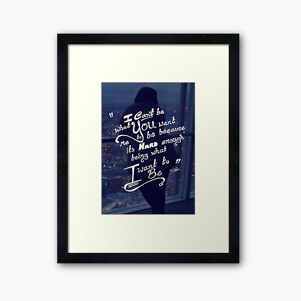 Be You (Loner) Framed Art Print