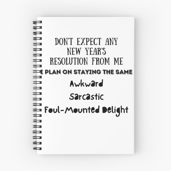 Item preview, Sarcastic Funny Text New Year Resolution Design 2022- Don't Expect Any New Year's Resolution From Me designed and sold by The-Muse.