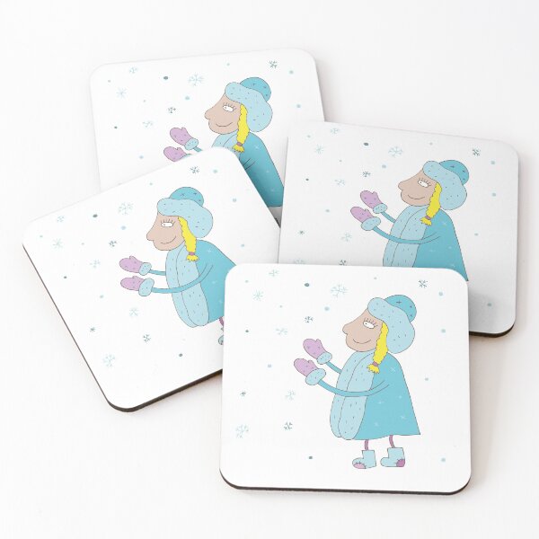 Item preview, Snow Maiden catches snowflakes designed and sold by Olga81creative.