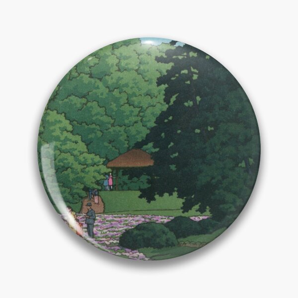 Item preview, Iris garden at Meiji Shrine by Kawase Hasui designed and sold by Takeda-art.