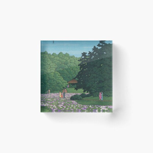 Item preview, Iris garden at Meiji Shrine by Kawase Hasui designed and sold by Takeda-art.