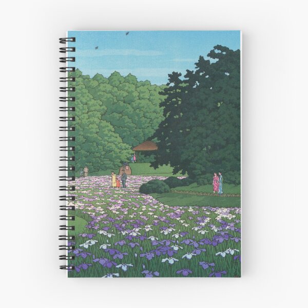 Item preview, Iris garden at Meiji Shrine by Kawase Hasui designed and sold by Takeda-art.