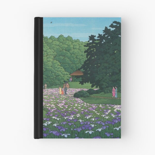 Item preview, Iris garden at Meiji Shrine by Kawase Hasui designed and sold by Takeda-art.