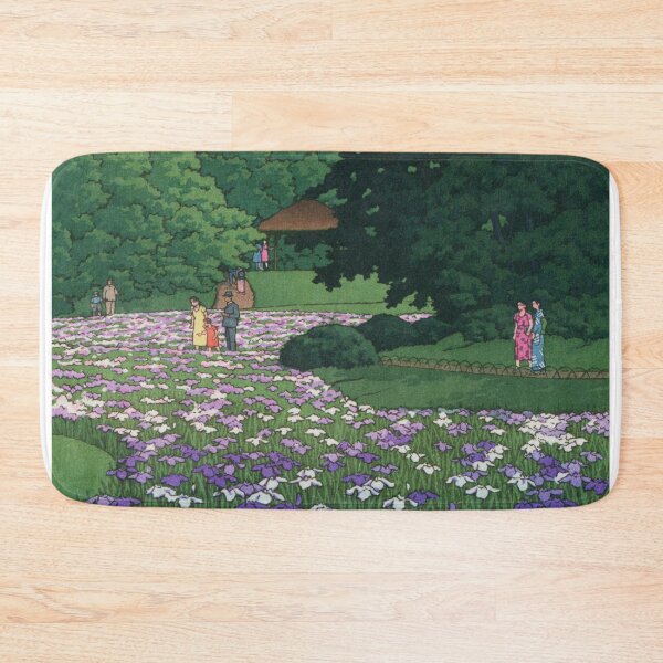 Item preview, Iris garden at Meiji Shrine by Kawase Hasui designed and sold by Takeda-art.