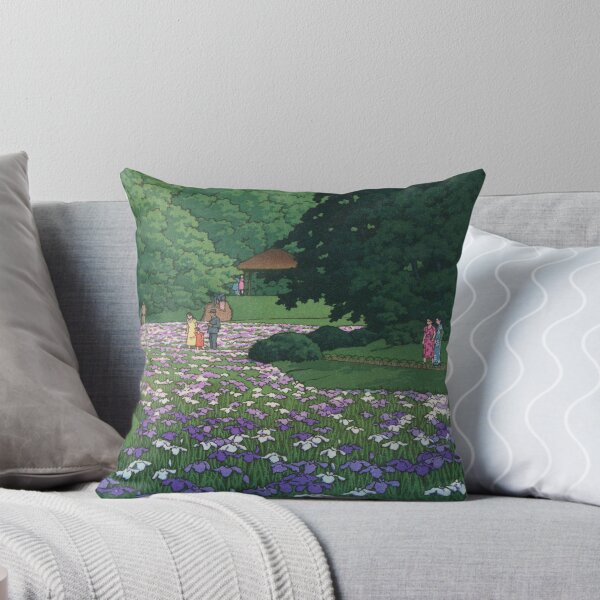 Item preview, Iris garden at Meiji Shrine by Kawase Hasui designed and sold by Takeda-art.