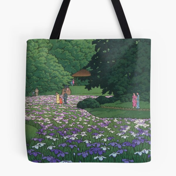 Item preview, Iris garden at Meiji Shrine by Kawase Hasui designed and sold by Takeda-art.