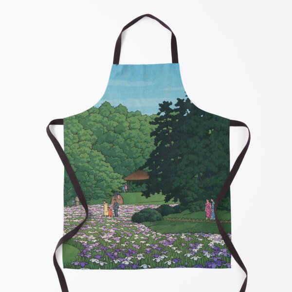 Item preview, Iris garden at Meiji Shrine by Kawase Hasui designed and sold by Takeda-art.