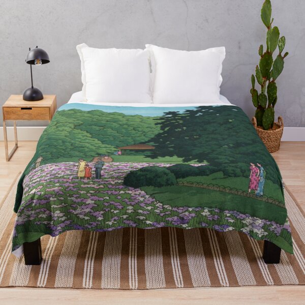 Item preview, Iris garden at Meiji Shrine by Kawase Hasui designed and sold by Takeda-art.