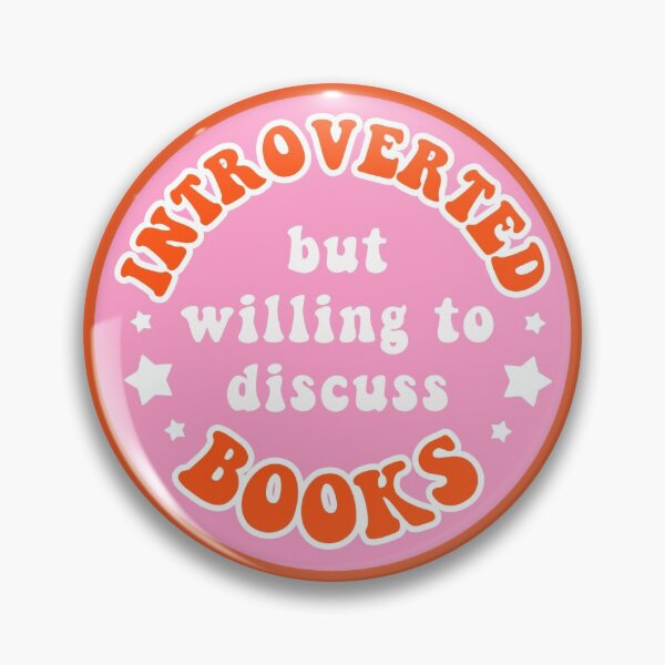 Aperçu de l'œuvre Introverti mais prêt à discuter de livres - Rose créée et vendue par indiebookster.