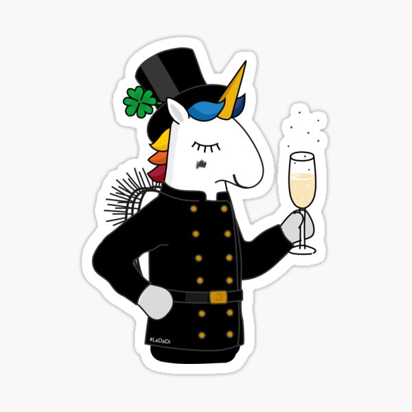Artikel-Vorschau von Neujahrs-Einhorn (Glücksbringer-Einhorn), designt und verkauft von LaDaDi.