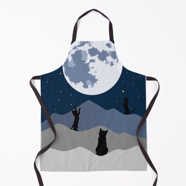 Item preview, Three Cats and the Moon designed and sold by Owlies-Barn.