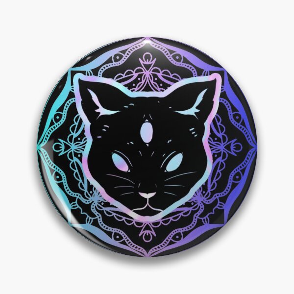 Item preview, All Seeing Feline - Blue designed and sold by Opal-Tea.
