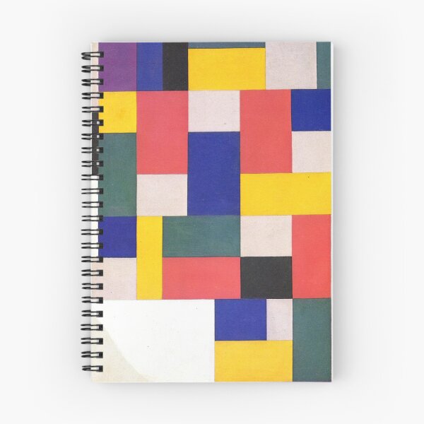 Item preview, Abstract colored grid- composition by Theo Van Doesburg designed and sold by Byfab.