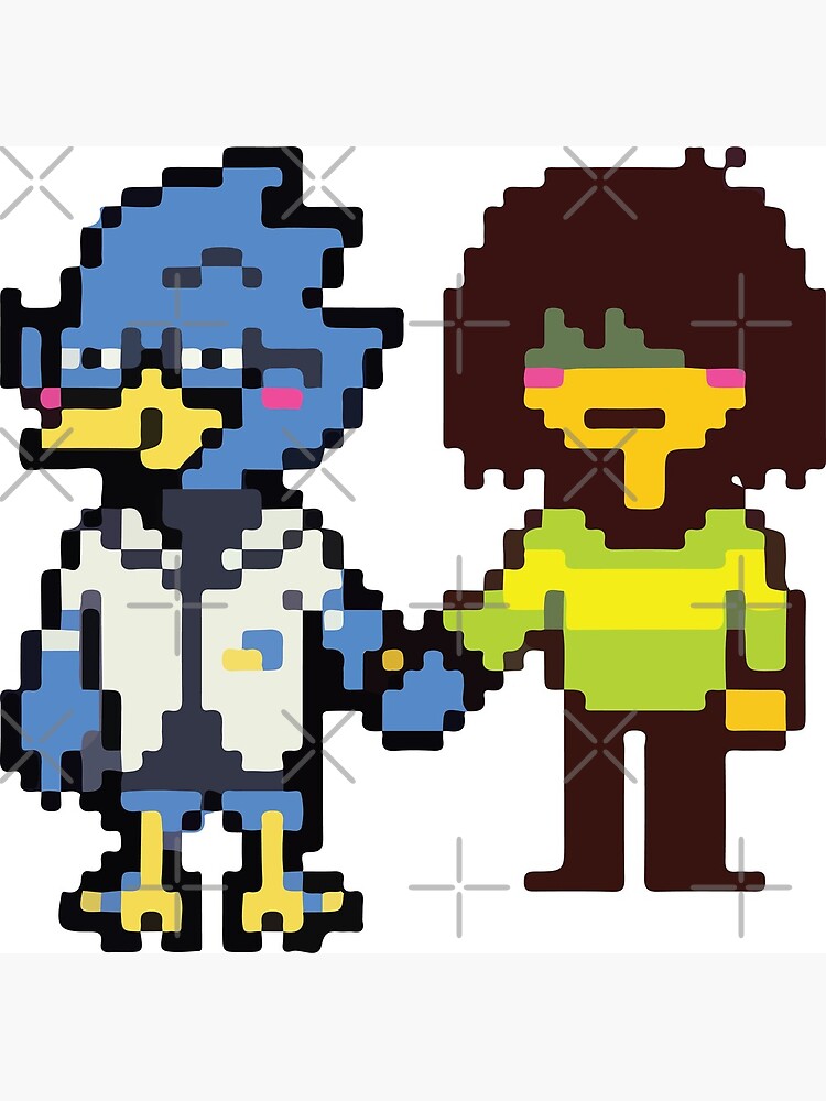 deltarune berdly and kris  Greeting Card for Sale by spamton