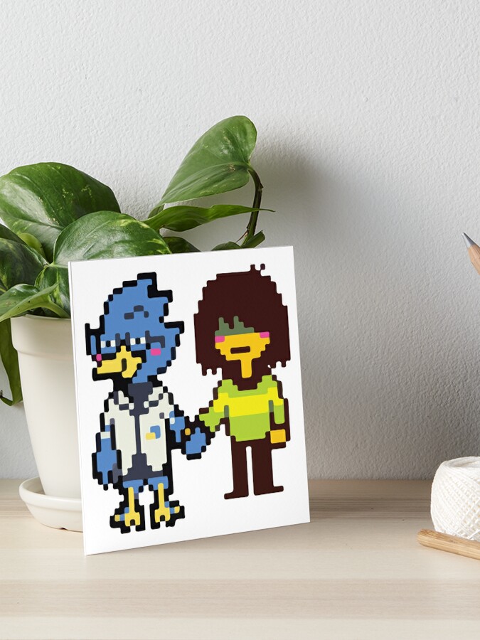 deltarune berdly and kris  Greeting Card for Sale by spamton-funny