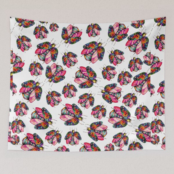 Item preview, Ladybug pattern, 100% handdrawn, suitable for kids, Canvas, Iphonecase, artboard print, duvet, covers, comforters, prints canvas, and blankets duvet designed and sold by SpiralStairShop.