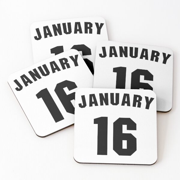 Item preview, Date of birth 16 January birthday gift sport design designed and sold by Panya-Design.