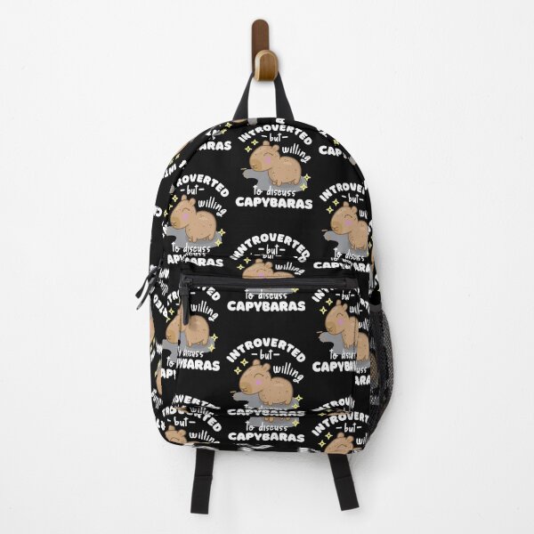 Item preview, Funny, Cute and Kawaii Introverted But Willing To Discuss Capybaras Design and Illustrations designed and sold by NightGleam.
