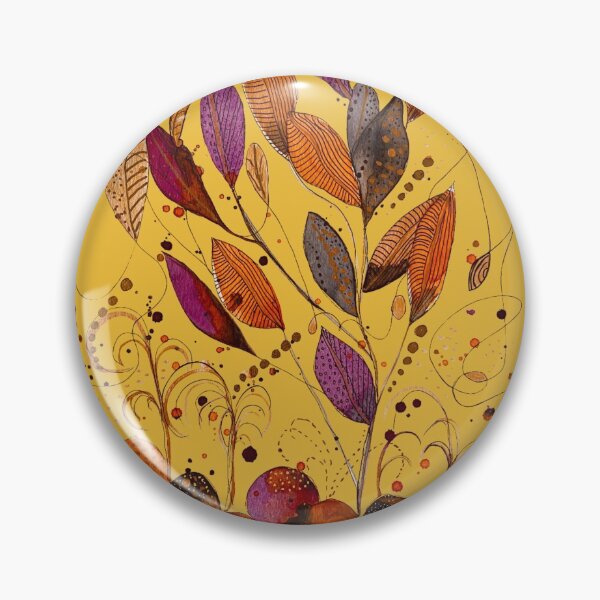 Item preview, Rocks and Leaves on Yellow designed and sold by Debrafarrellart.