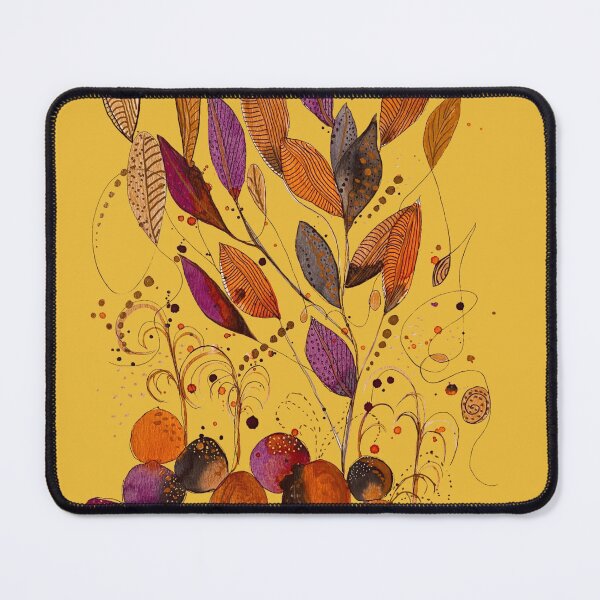 Item preview, Rocks and Leaves on Yellow designed and sold by Debrafarrellart.