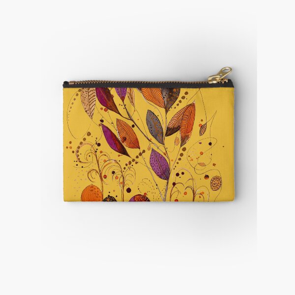 Aperçu de l'œuvre Roches et feuilles sur jaune créée et vendue par Debrafarrellart.