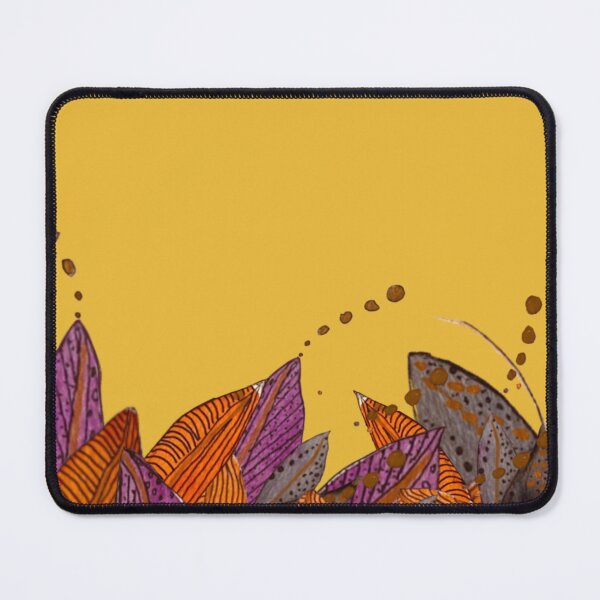 Item preview, Leaves No Rocks on Yellow designed and sold by Debrafarrellart.